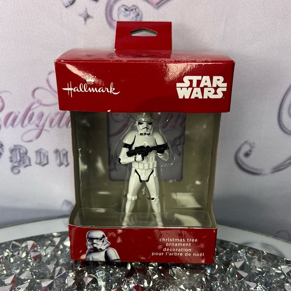 Star Wars ornament Christmas stormtrooper white black Disney holidays rare